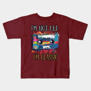 i'm not old i'm classic, wpap, cassette tape Kids T-Shirt